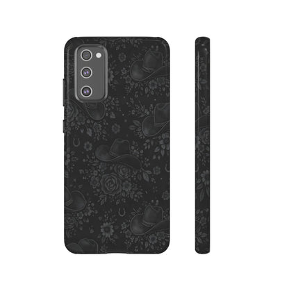Western Noir Floral Hats Tough Case