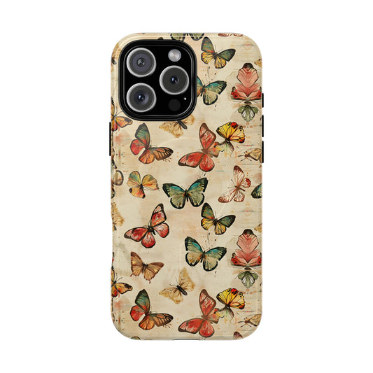 Colorful Vintage Butterflies Magnetic Case