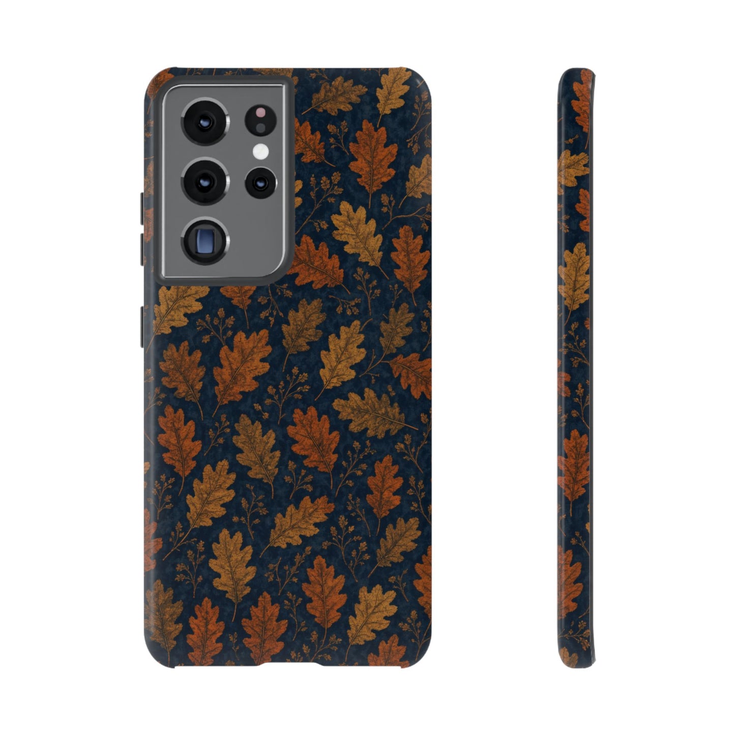 Navy Autumn Leaves Tough Case