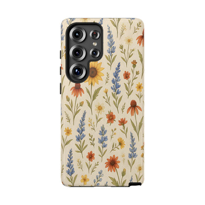 Rustic Wildflowers Tough Phone Case
