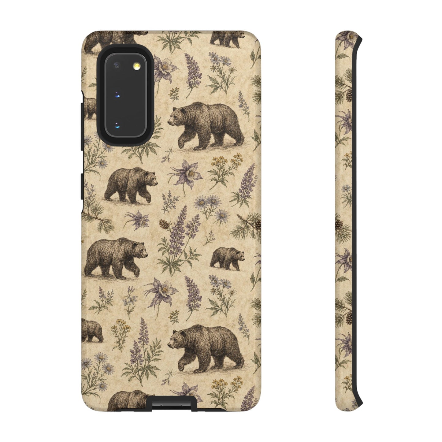 Floral Bear Tough Case