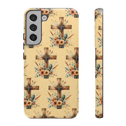 Floral Crosses Tough Case