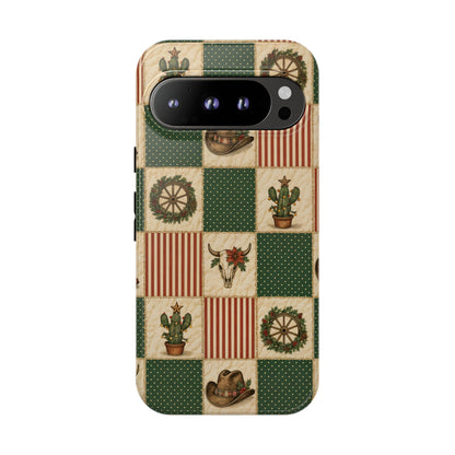 Western Christmas Sampler Tough Case