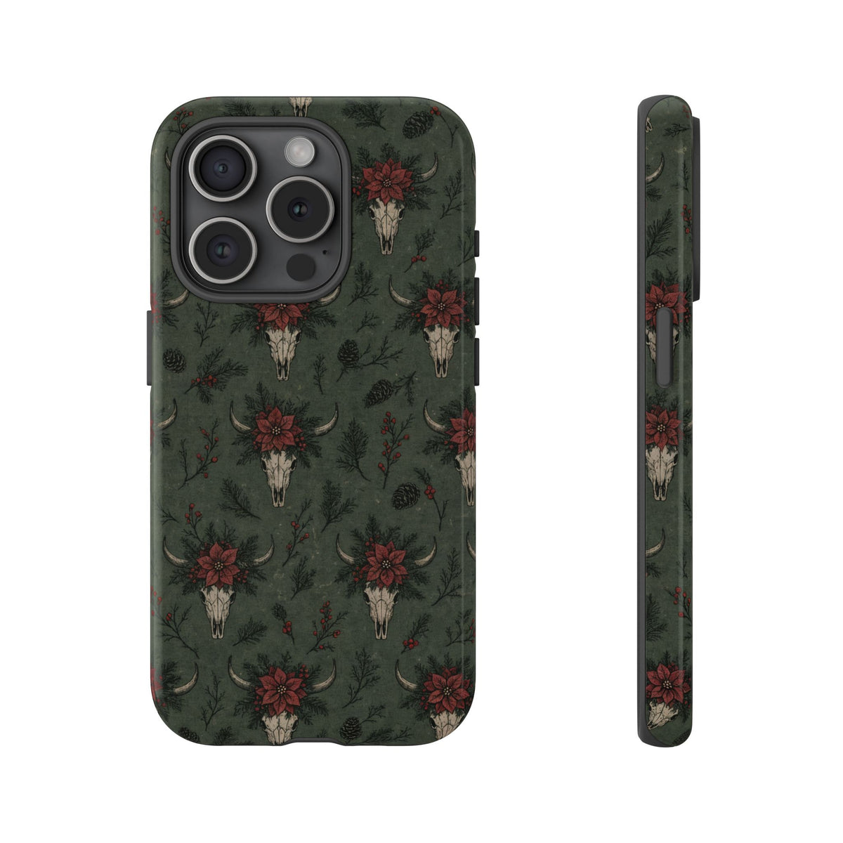 Inked Christmas Skull Tough Case
