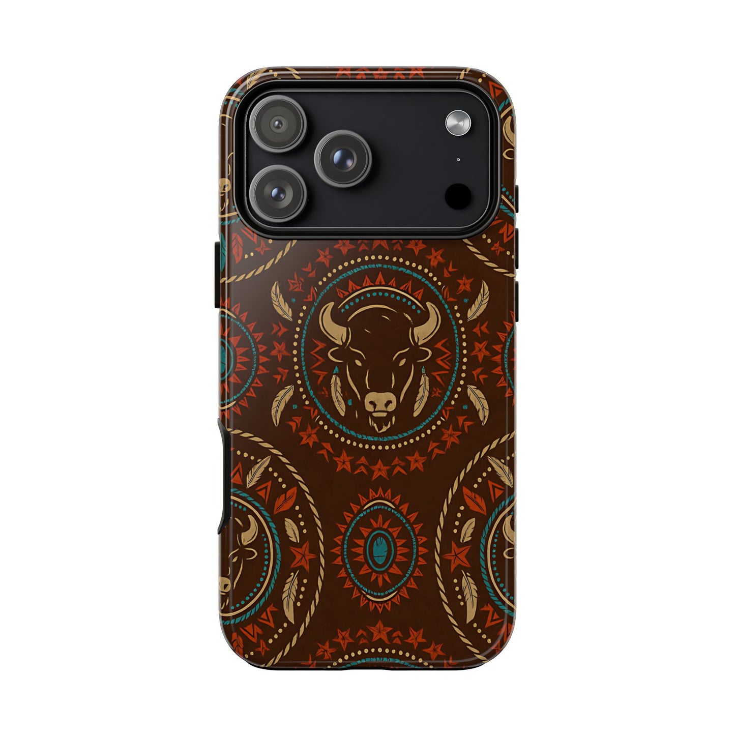 Bison Mandala Tough Phone Case