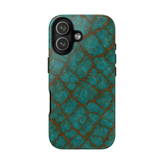 Cracked Jade Tough Phone Case