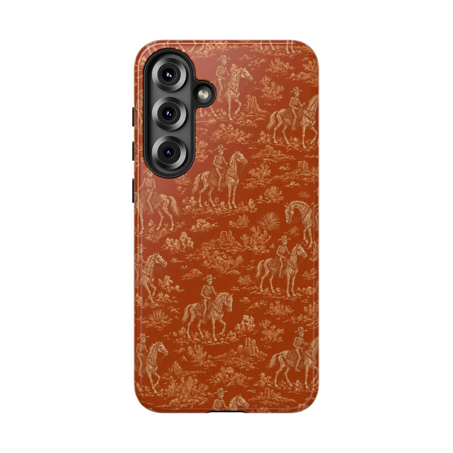 Cowboy Skeleton Toile Tough Case