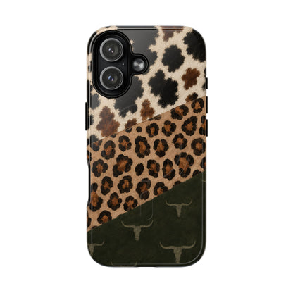 Leopard Longhorn Magnetic Case