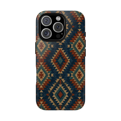 Navy Aztec Tough Case
