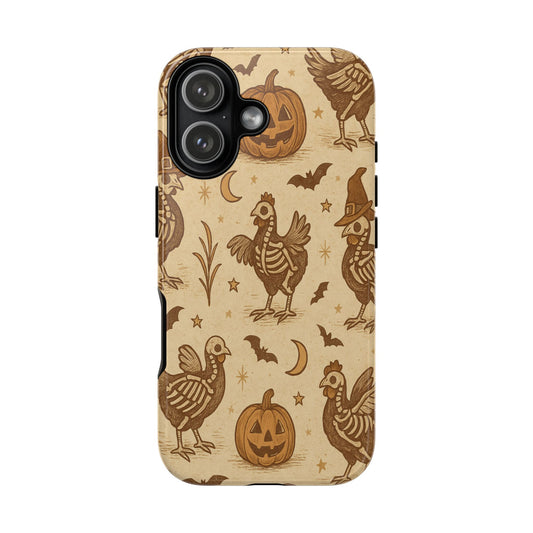 Rustic Skeleton Chickens Tough Phone Case