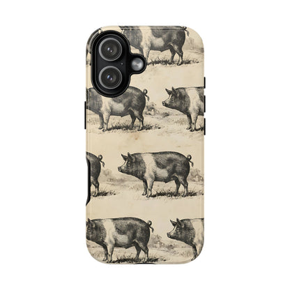 Vintage Pigs Tough Case