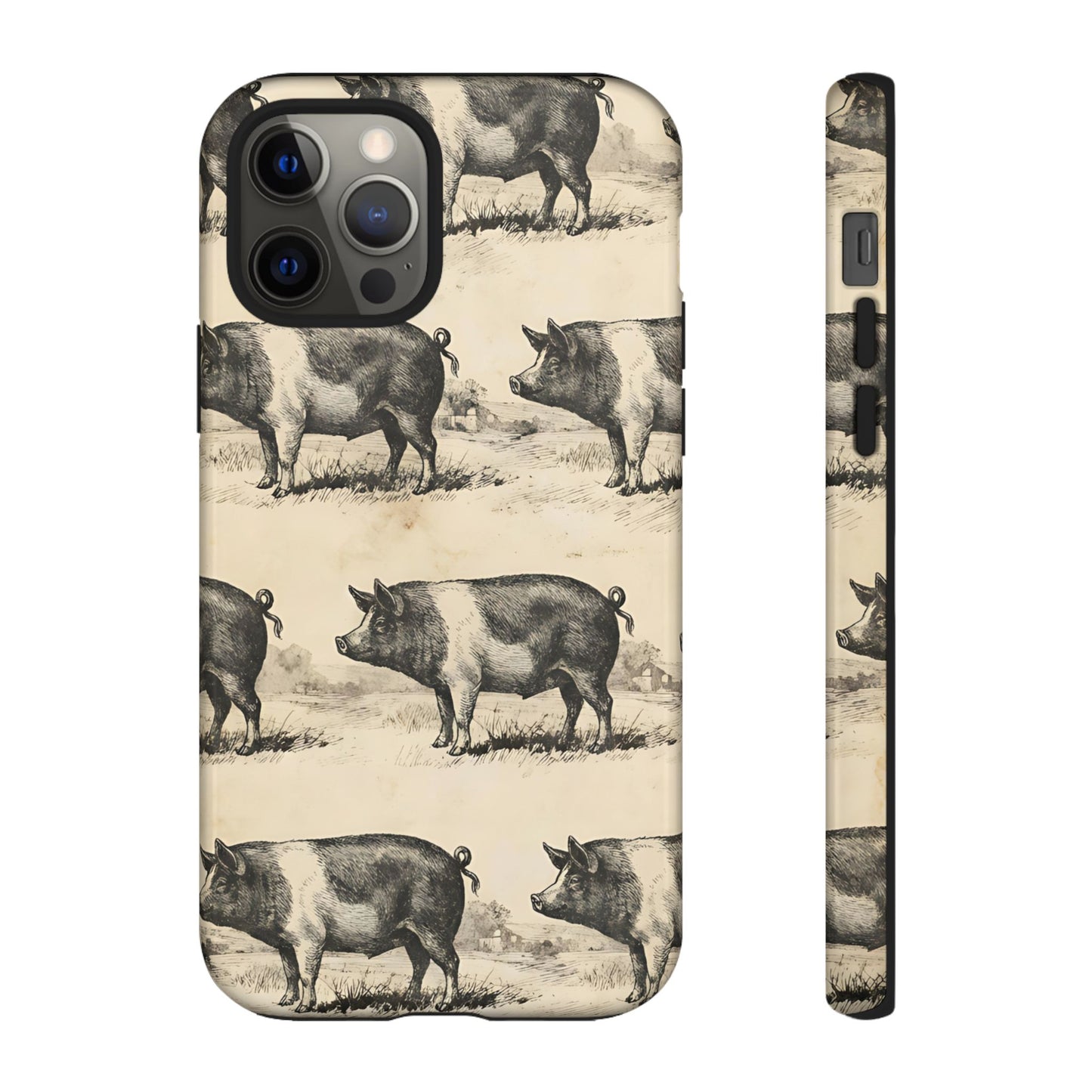 Vintage Pigs Tough Case