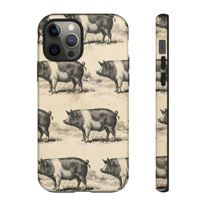 Vintage Pigs Tough Case