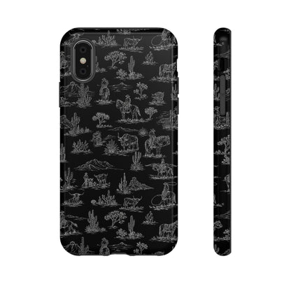 Midnight Toile Tough Case