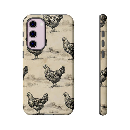 Vintage Chickens Tough Case