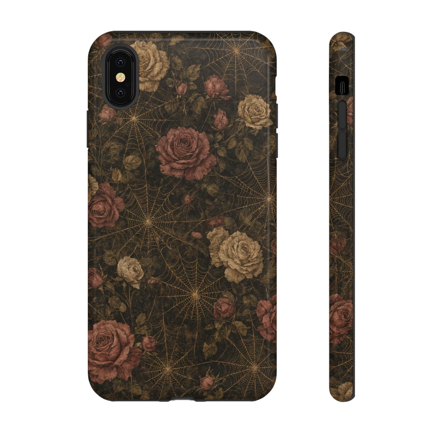 Spiderweb Rose Tough Case