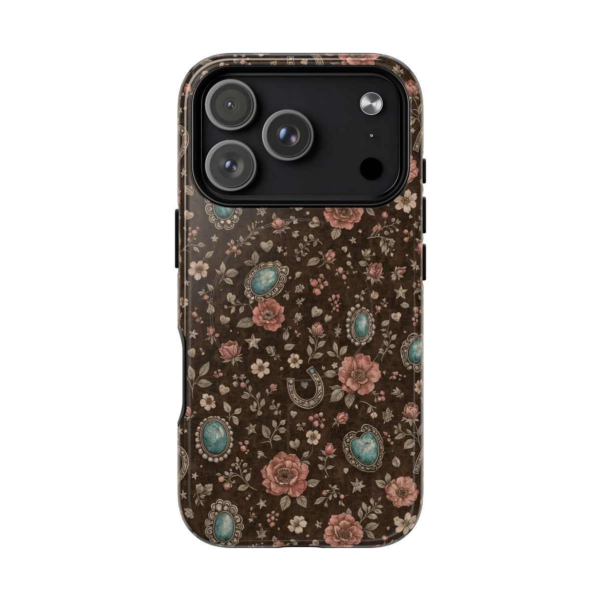 Turquoise Roses Magnetic Case
