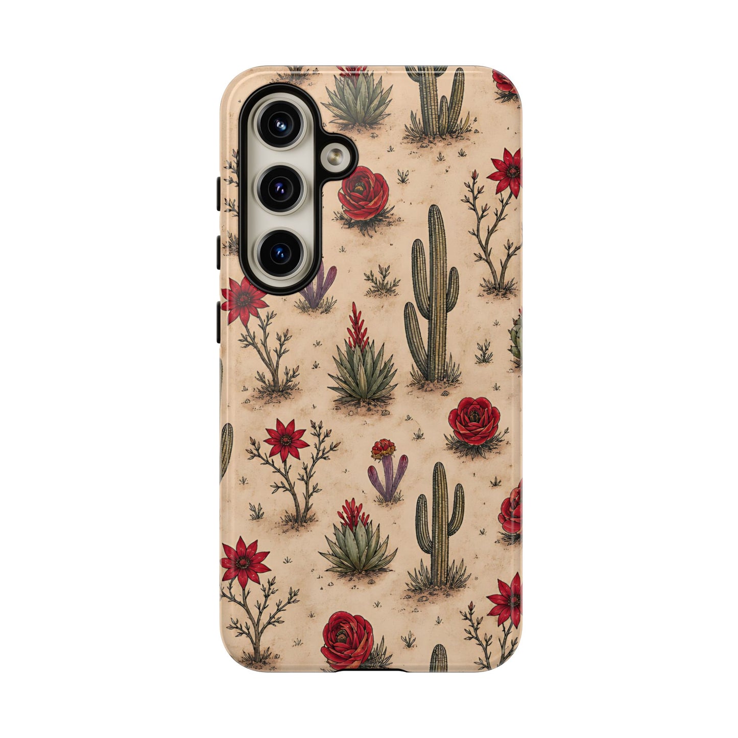 Red Bloom Desert Tough Case