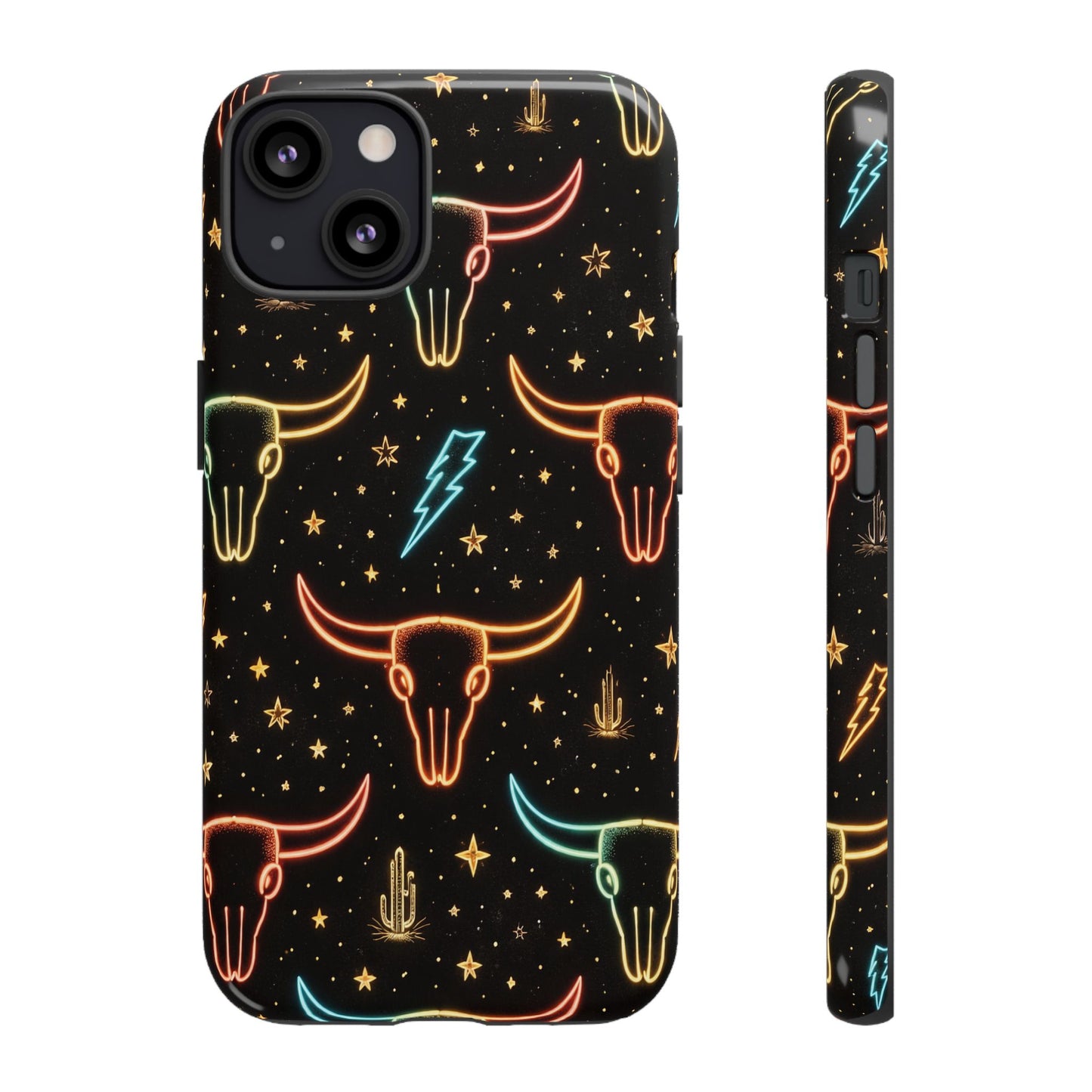 Neon Longhorns Tough Case