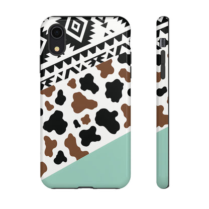 Mint Aztec Cowhide Tough Case