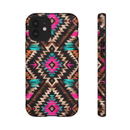 Neon Aztec Rug Tough Case