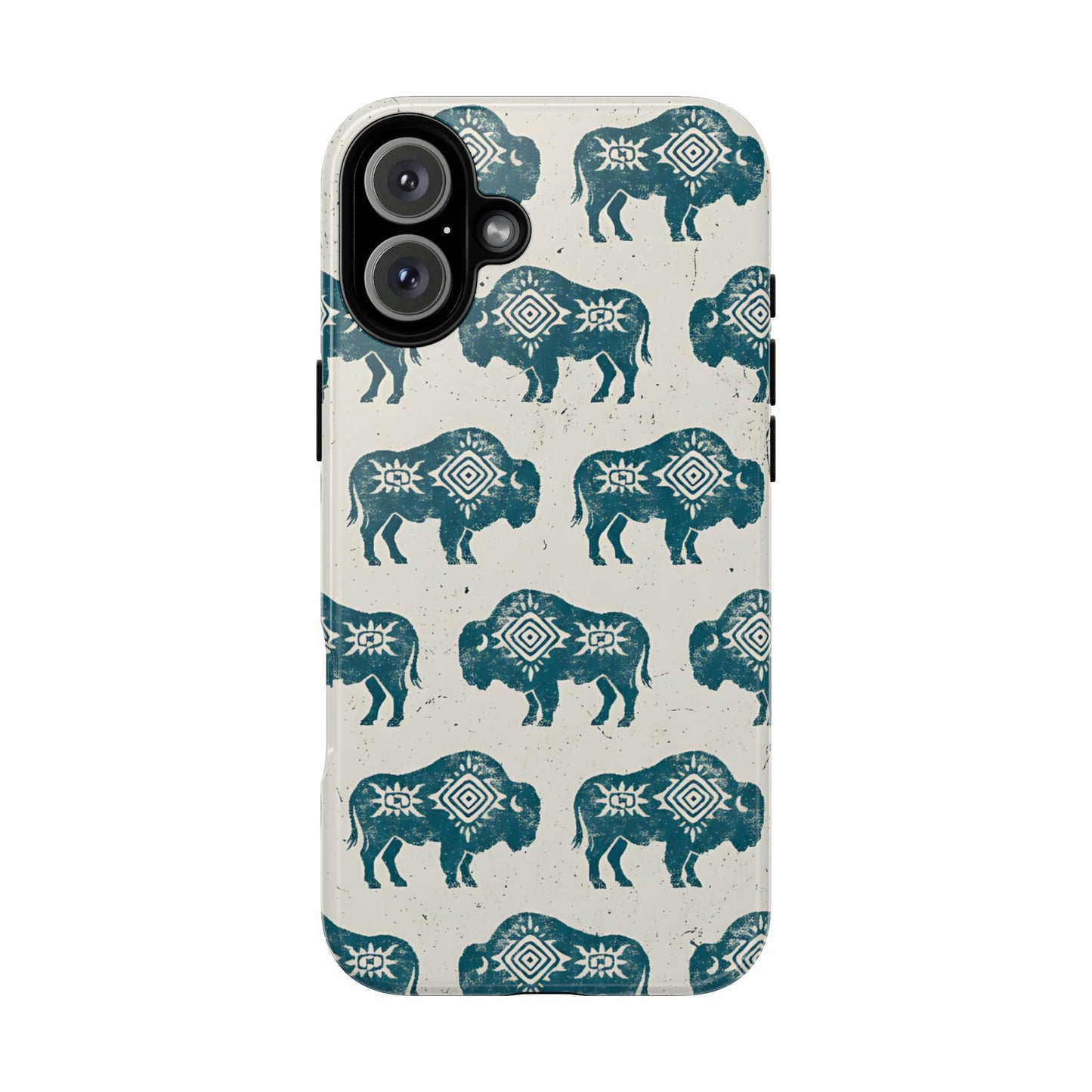 Teal Aztec Buffalo Tough Case