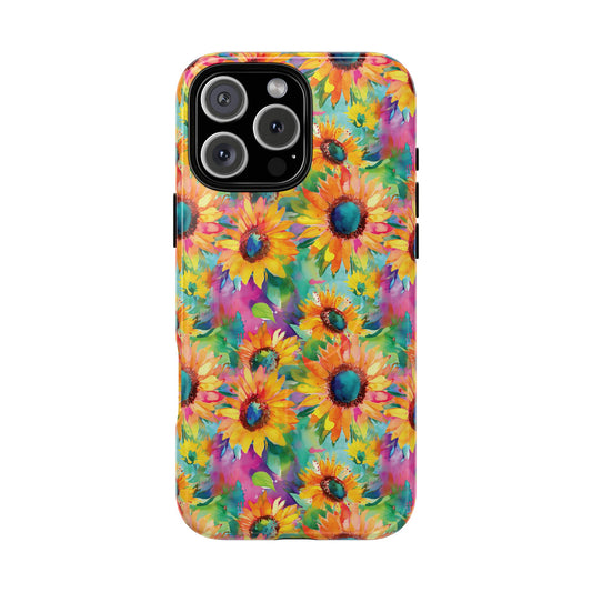 Neon Sunflowers Magnetic Case