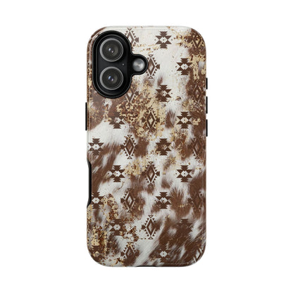 Aztec Cowhide Tough Phone Case