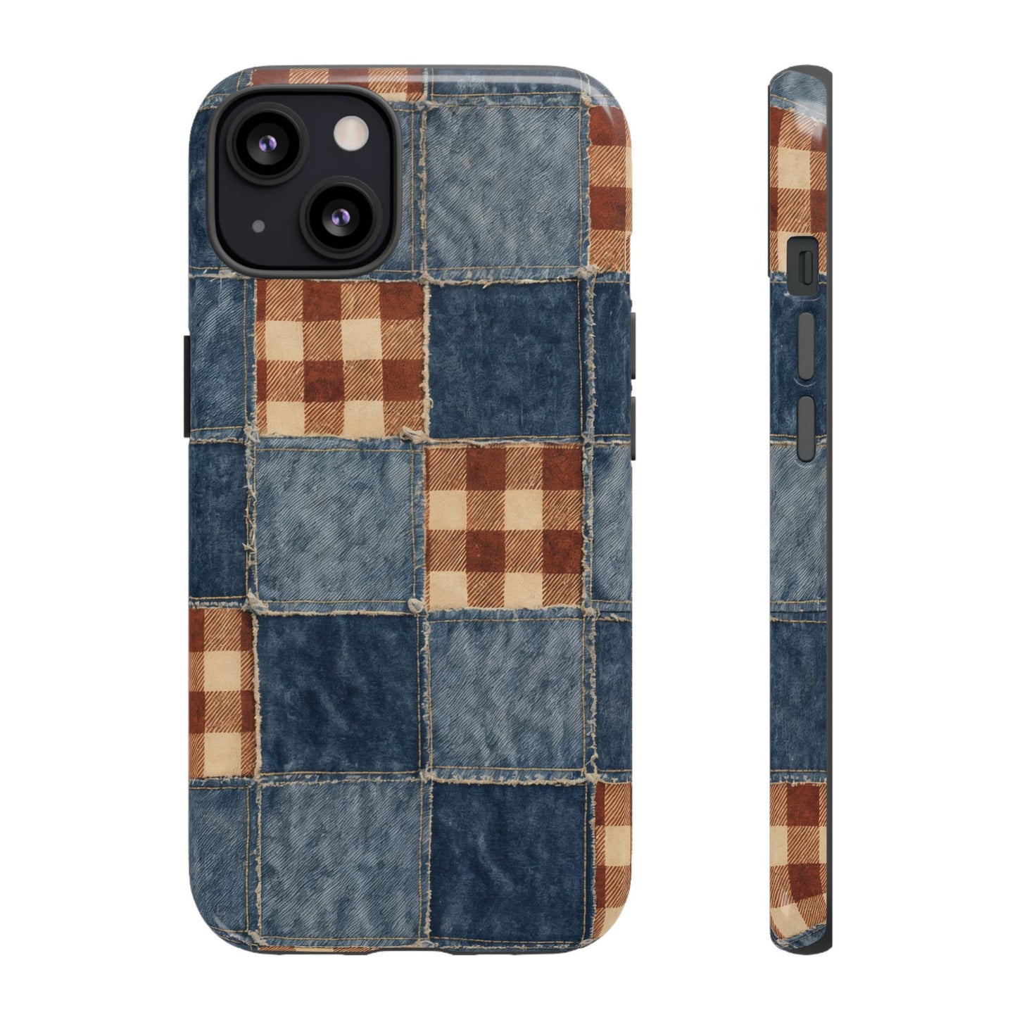 Denim Patchwork Tough Case
