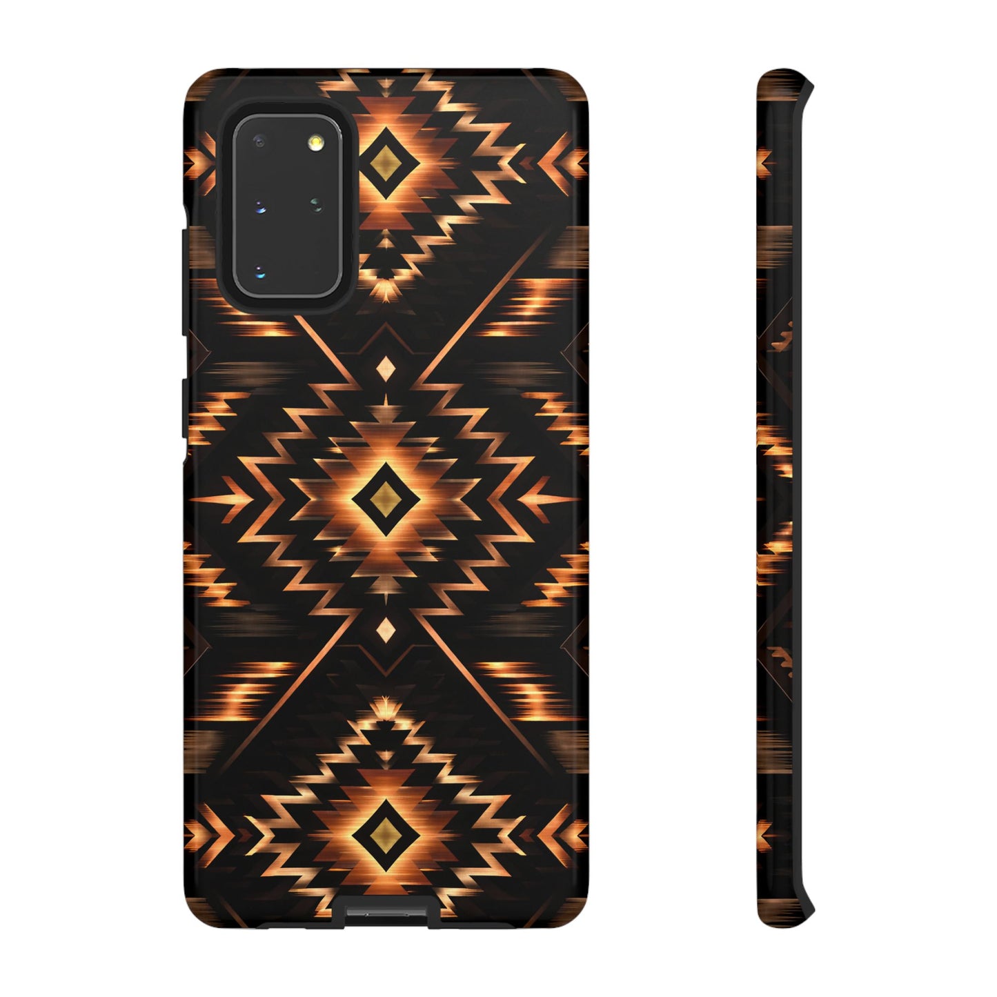 Black Gold Aztec Rug Tough Case