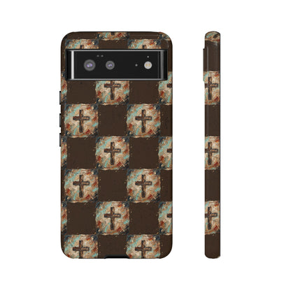Checker Painted Cross Tough Case