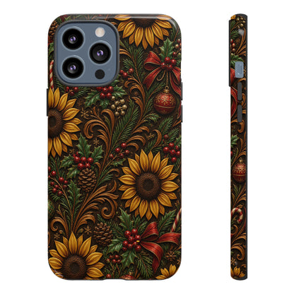 Christmas Sunflowers Tough Case