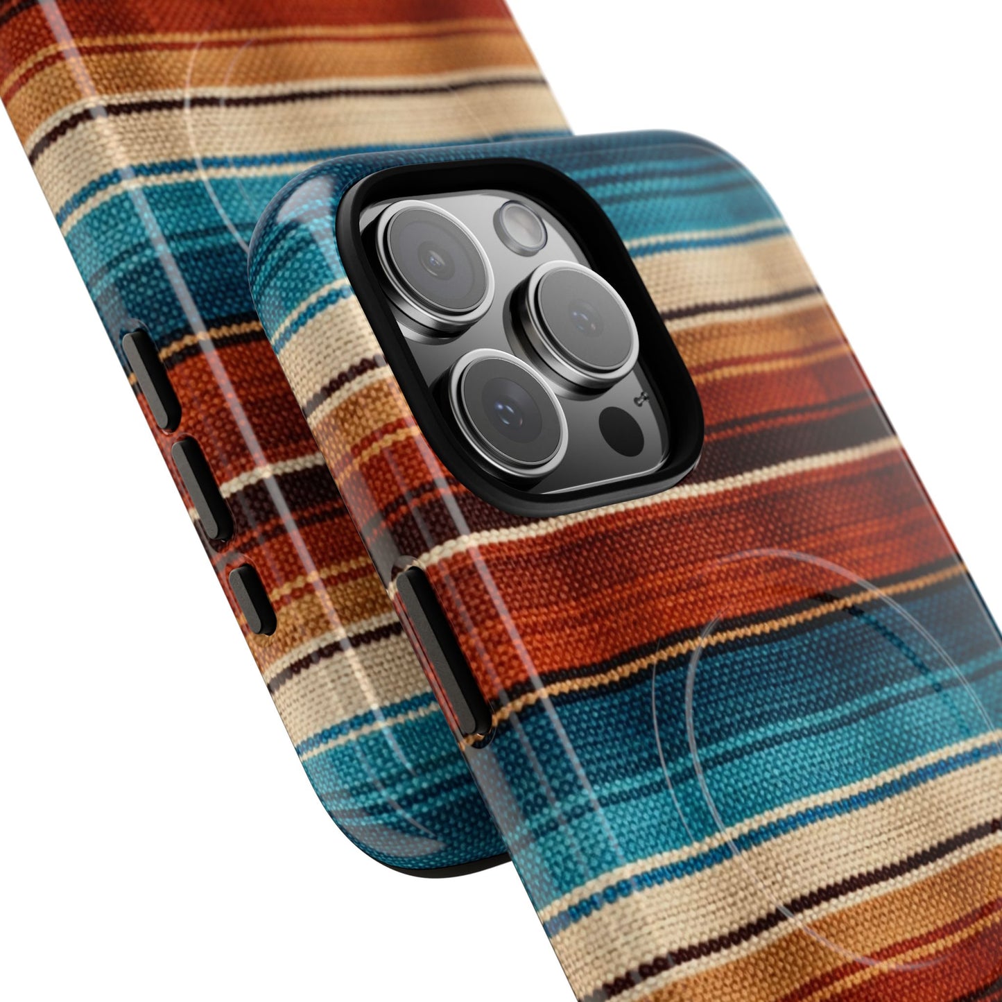 Turquoise + Orange Serape Magnetic Case