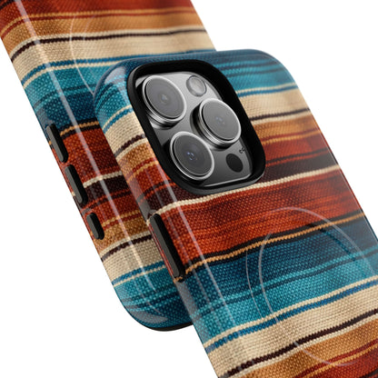 Turquoise + Orange Serape Magnetic Case