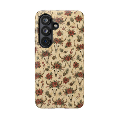 Skull Poinsettia Tough Case