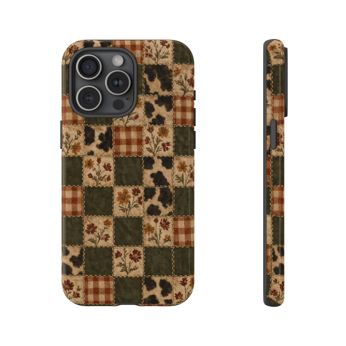 Autumn Plaid Patchwork Tough Case