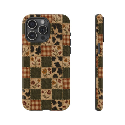 Autumn Plaid Patchwork Tough Case