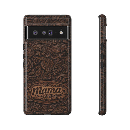 Carved Floral Mama Tough Case