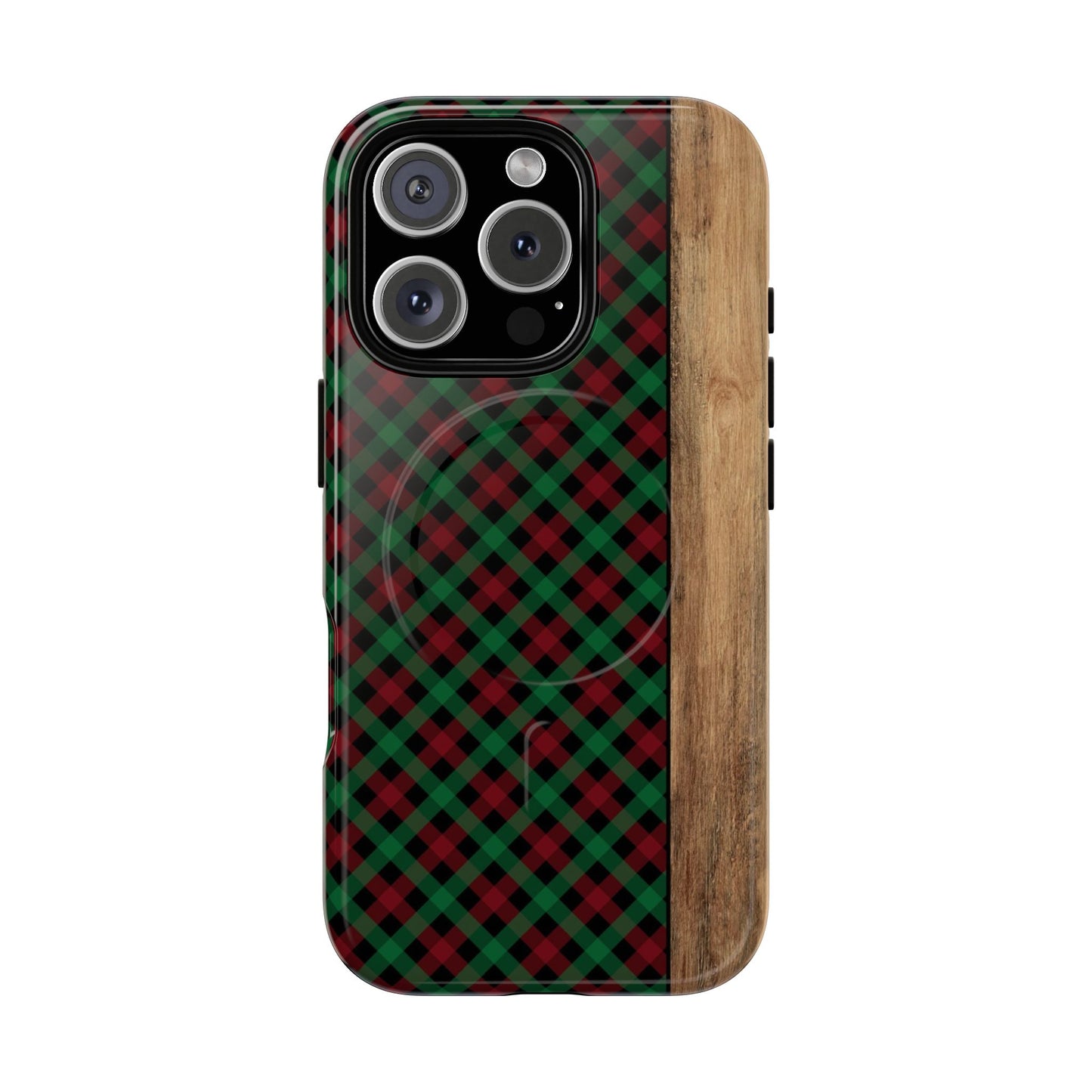 Red Green Plaid Magnetic Case