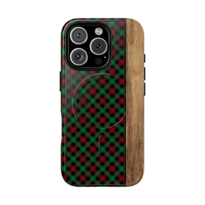 Red Green Plaid Magnetic Case