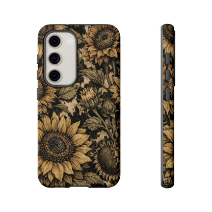Cowhide Sunflowers Tough Case