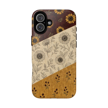 Sunflower Burgundy Swaths Magnetic Case