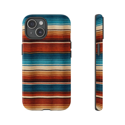 Turquoise + Orange Serape Tough Case