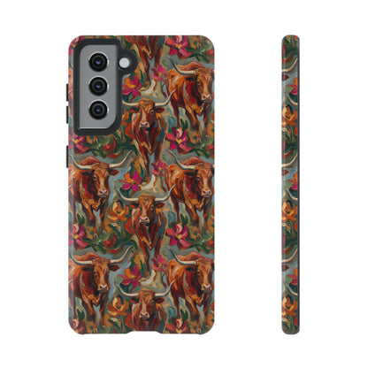 Painted Longhorns Tough Case
