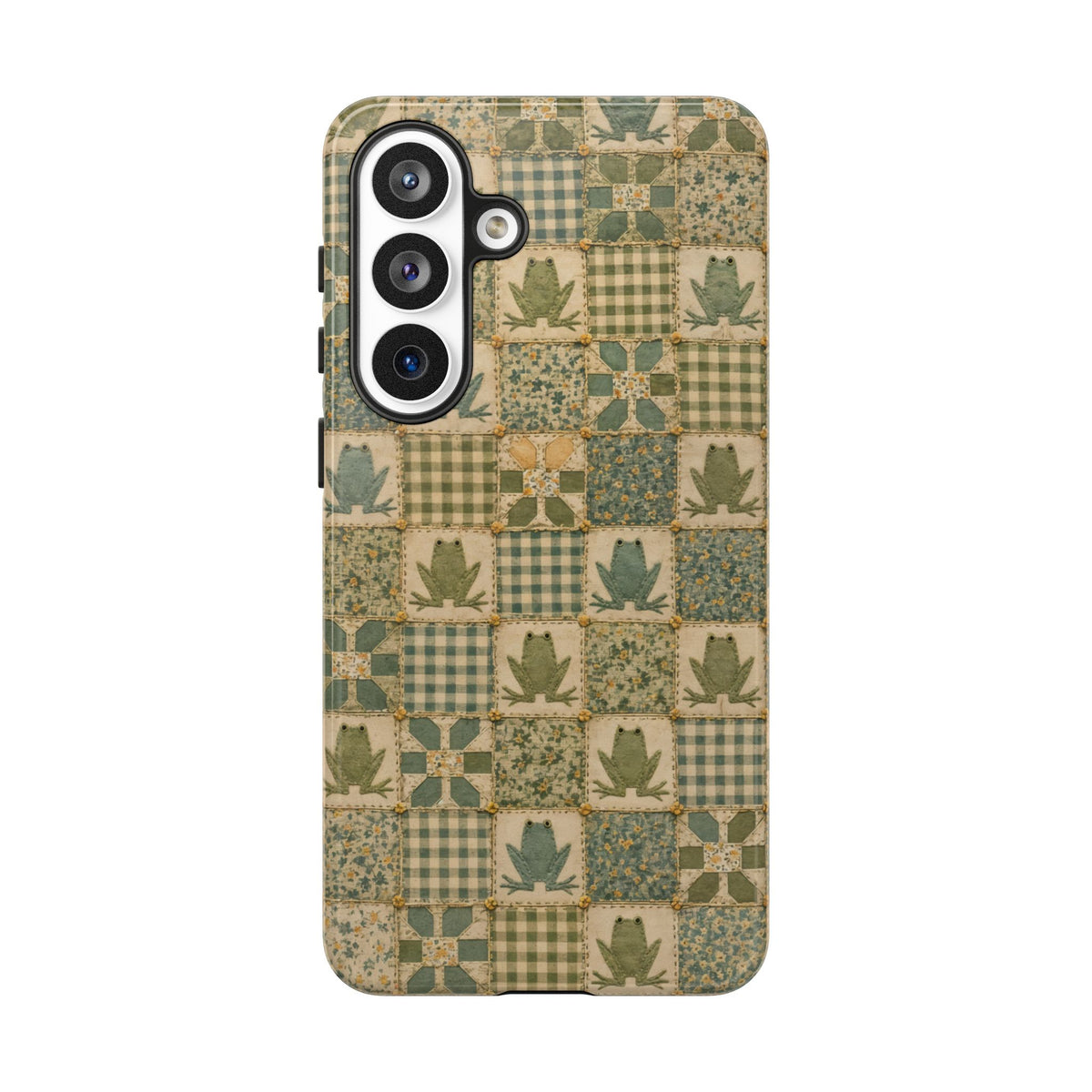 Frog Quilt Tough Case