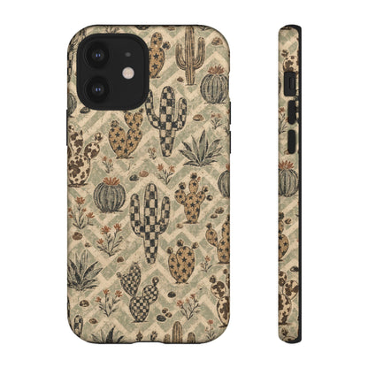 Checkered Cactus Tough Case