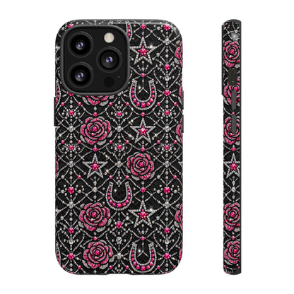 Rhinestone Rose Tough Case
