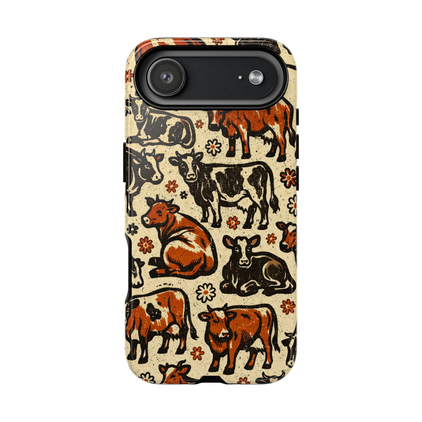 Retro Cows Tough Case