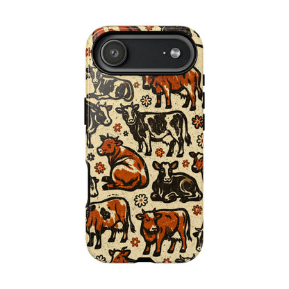 Retro Cows Tough Case