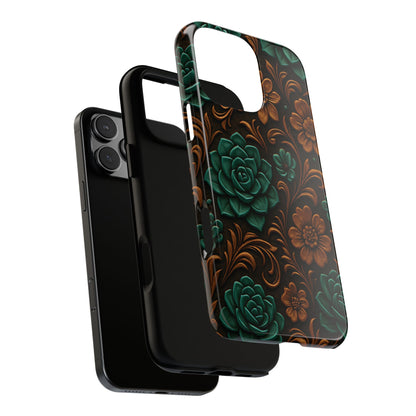 Faux Tooled Succulents Tough Case